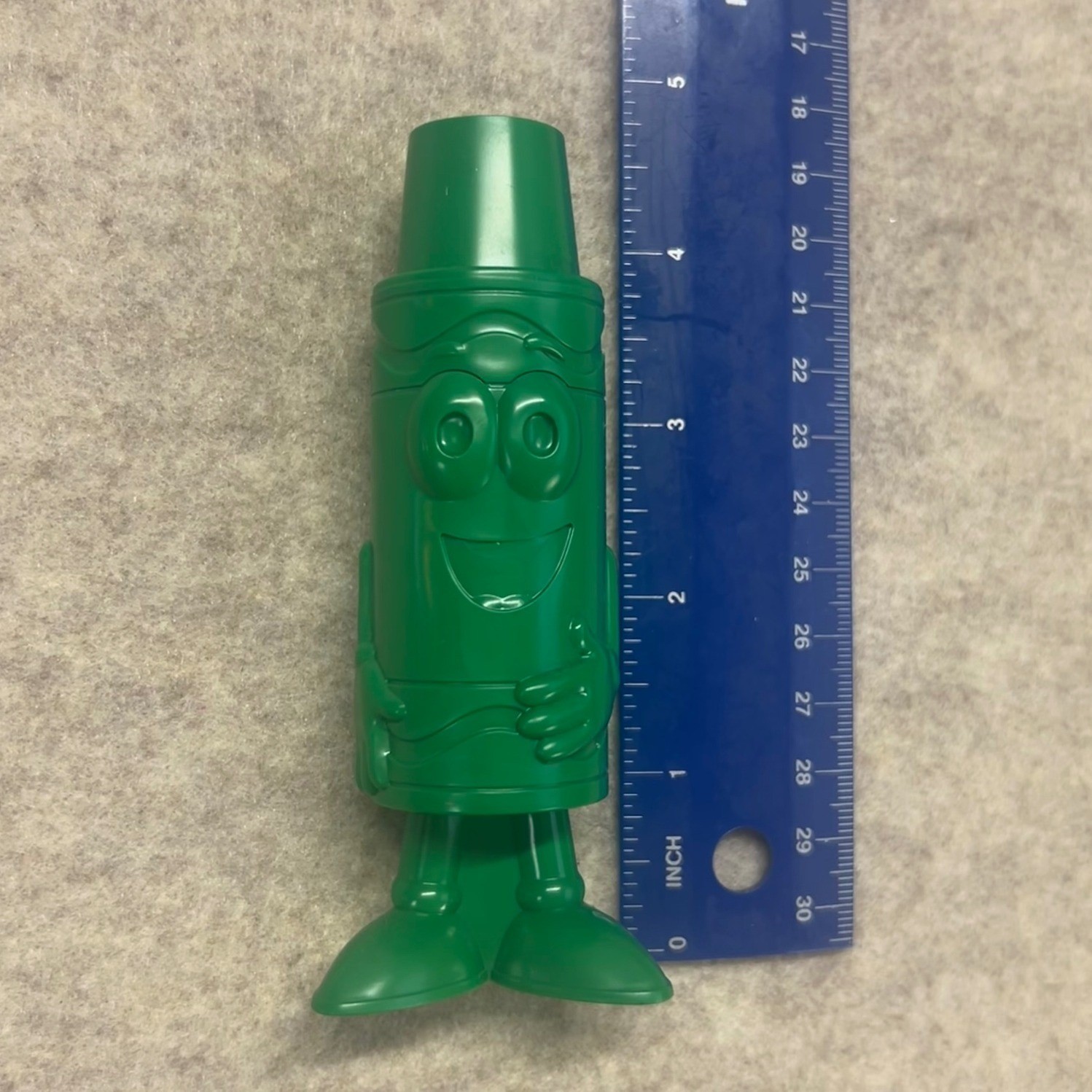 Crayola Crayon Character Sharpener Tip Container Green Small Excellent 2014