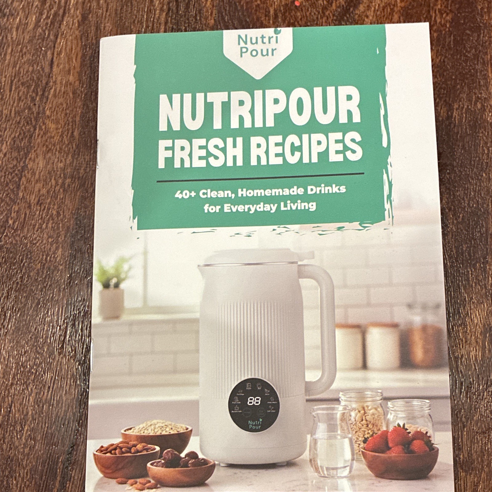 Nutri Pour Nutripour Electric Milk Maker 8 Programs LCD Self Clean, Strainer