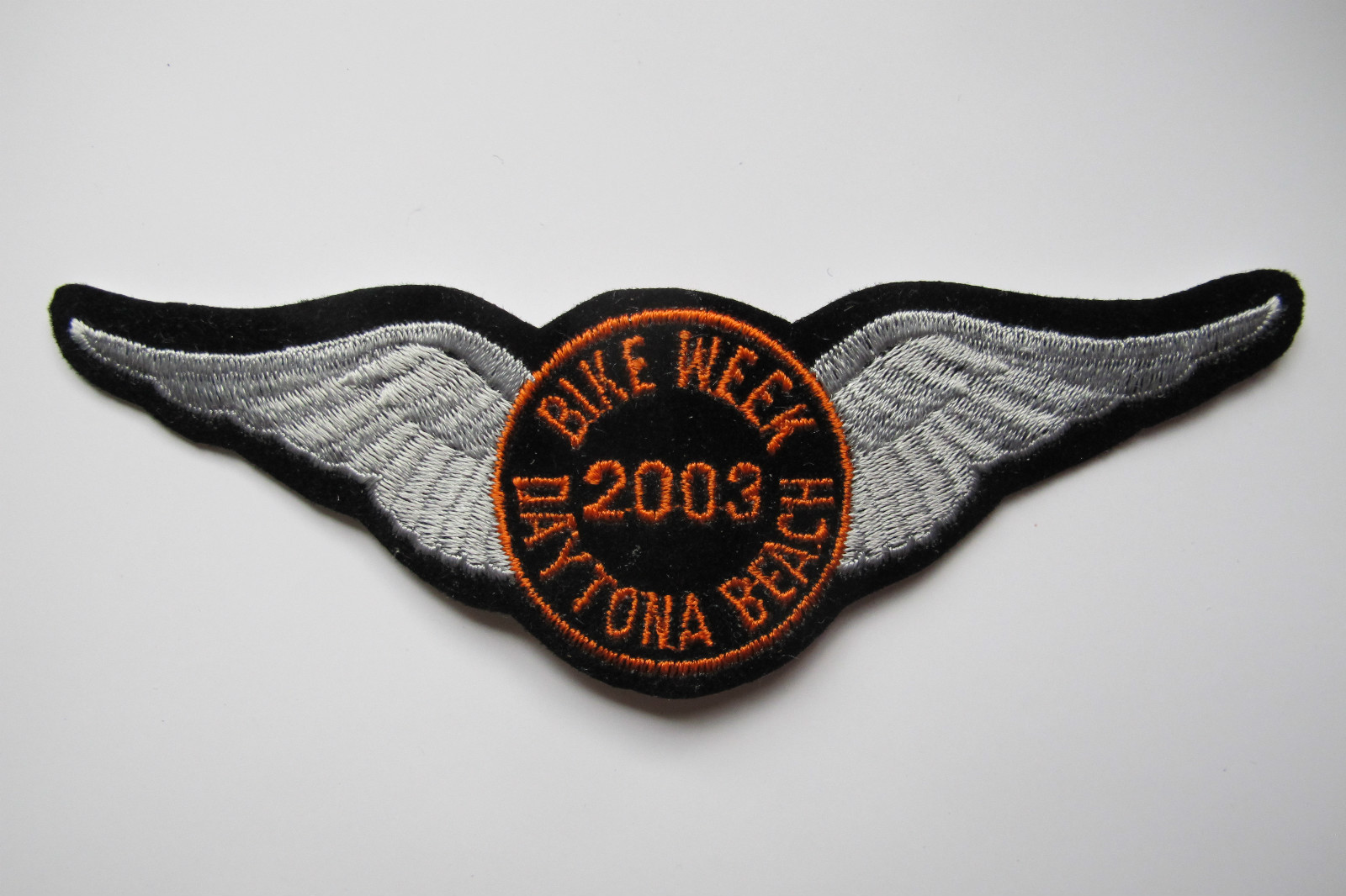 #5037 2003 BIKE WEEK DAYTONA BEACH,LIVE TO RIDE MOTORCYCLE EMBROIDERY PATCH