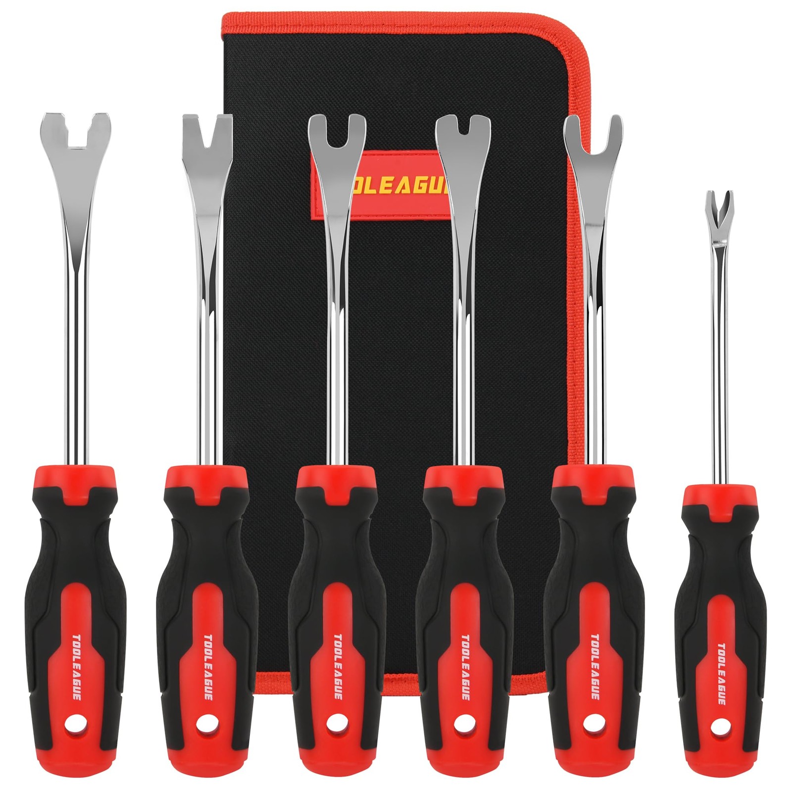 6Pcs Auto Upholstery Trim Panel Removal Tool Set,Car Trim Removal Tool, Fastener