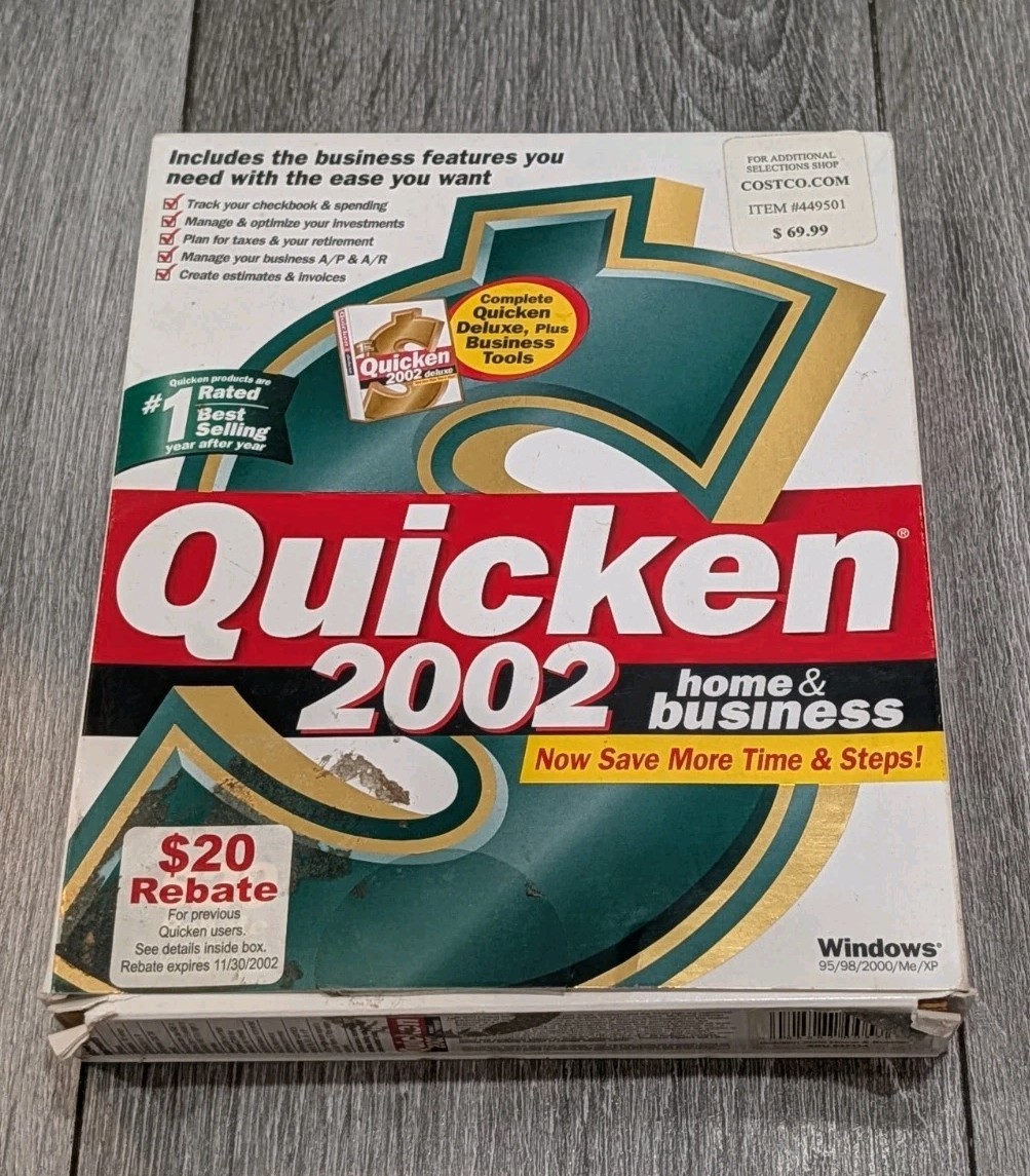 Quicken Home & Business Manage your Home & Business 2002