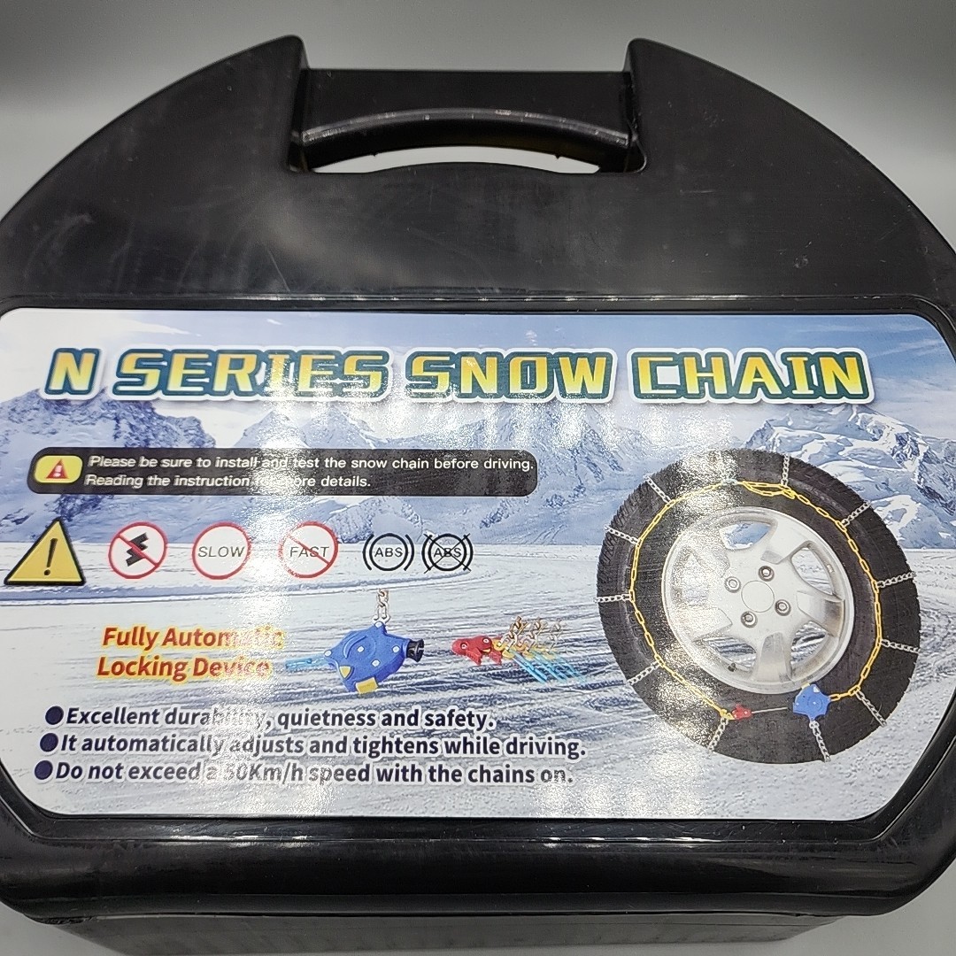 Snow Chains Auto Fixing N-130 Quick Fit Set of 2 New