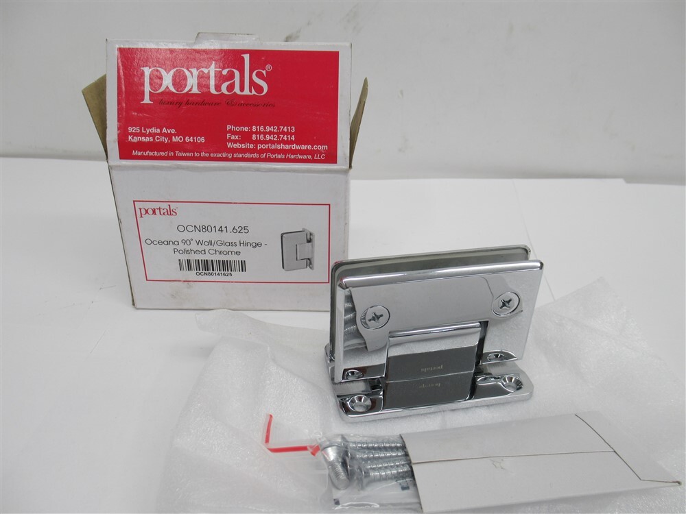 Portals OCN80141.625 , Oceana 90° Wall / Glass Hinge