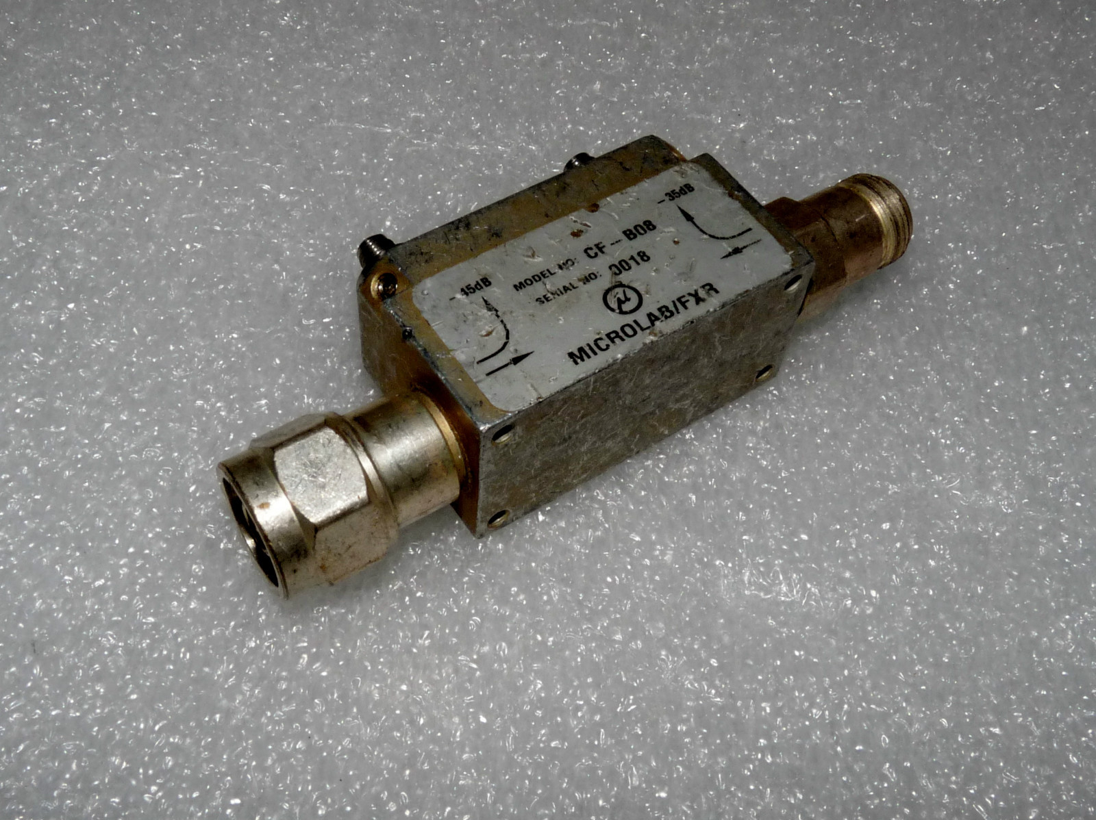 Microlab FXR CF-B08 loop directional coupler sma type n connections 35db