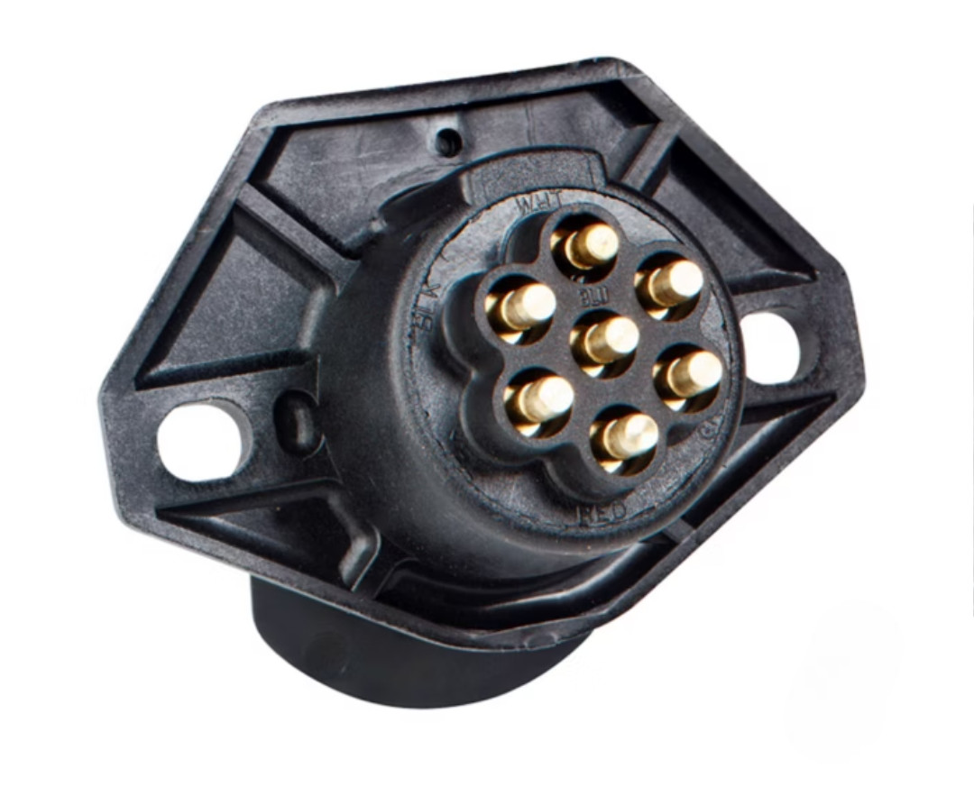 Phillips 16 724 7-Way Trailer Receptacle, STA-DRY Connector for Trucks OEM