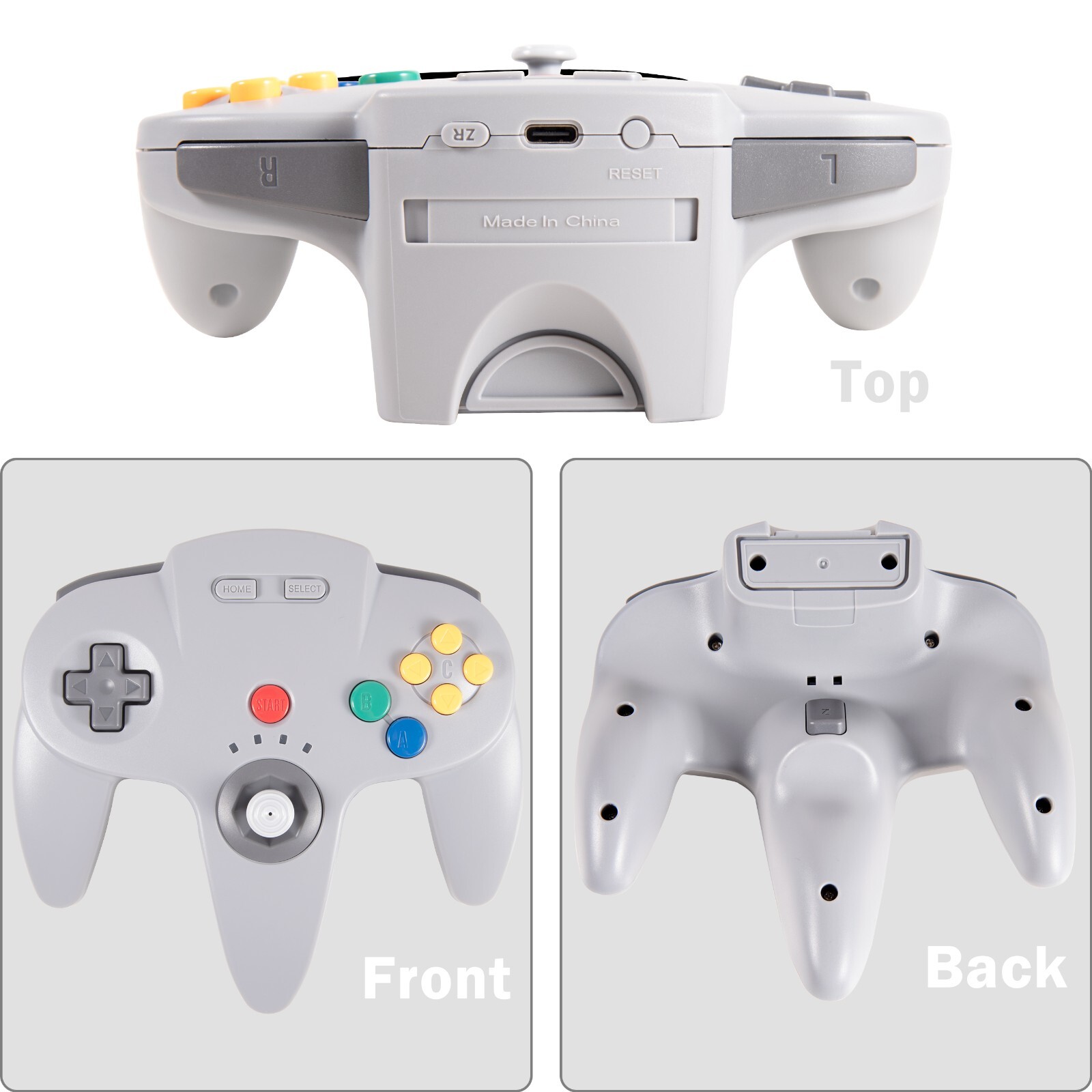 Wireless N64 Switch Online Controller for PC Windows Laptop iOS Mac Raspberry Pi