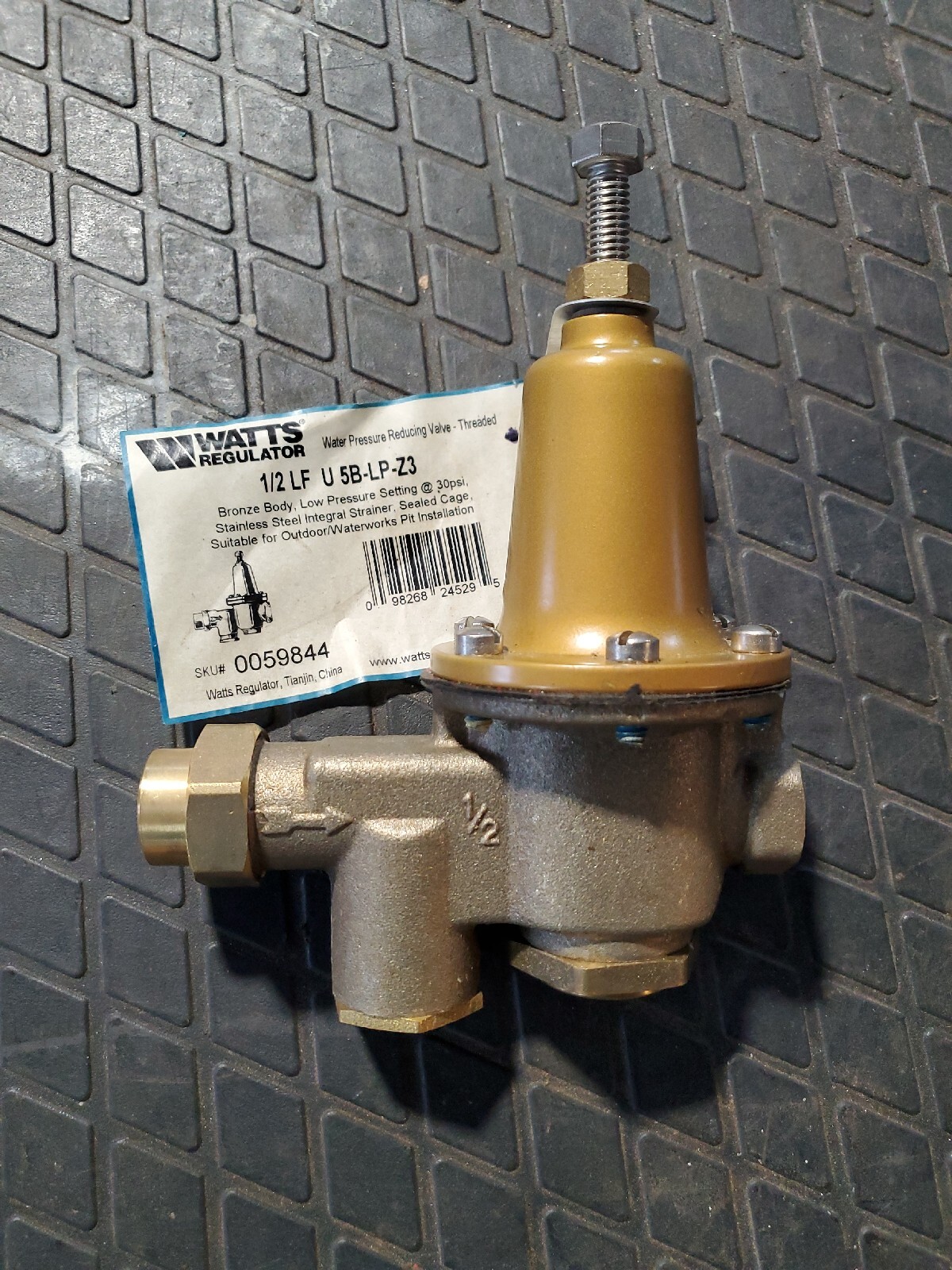 Watts 1/2 LF U 5B-LP-Z3 Water Pressure Reducing Valve,30 Psi