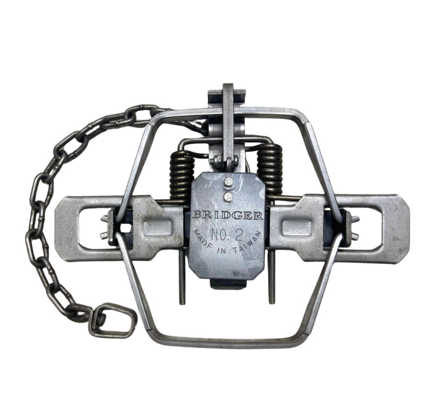 Bridger #2 Offset Coil Spring 2-Coil Traps - Coyote Bobcat Trapping - Dozen