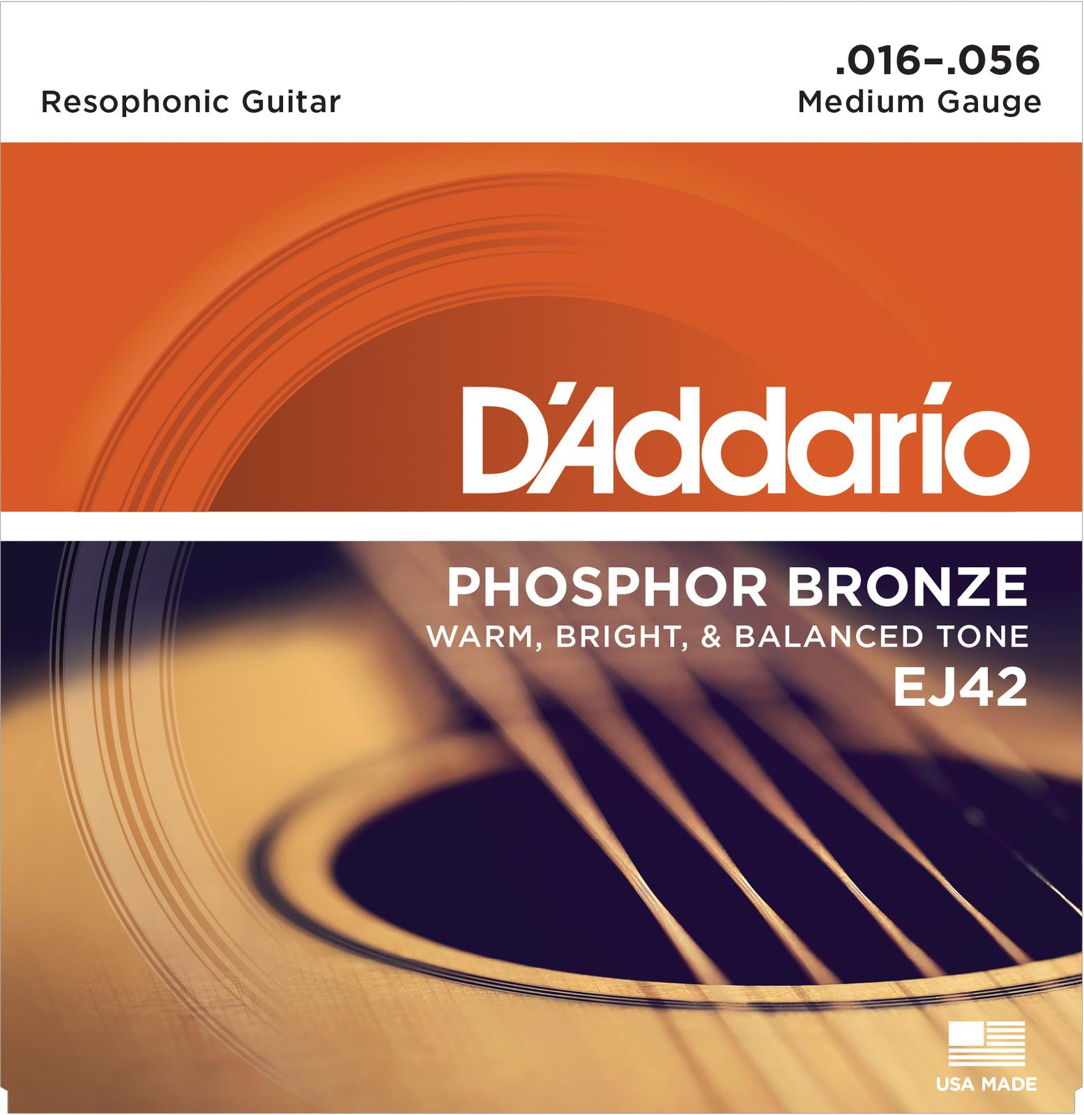 10 SETS D'Addario Phosphor Bronze Resophonic Acoustic Guitar Strings 16-56/ EJ42