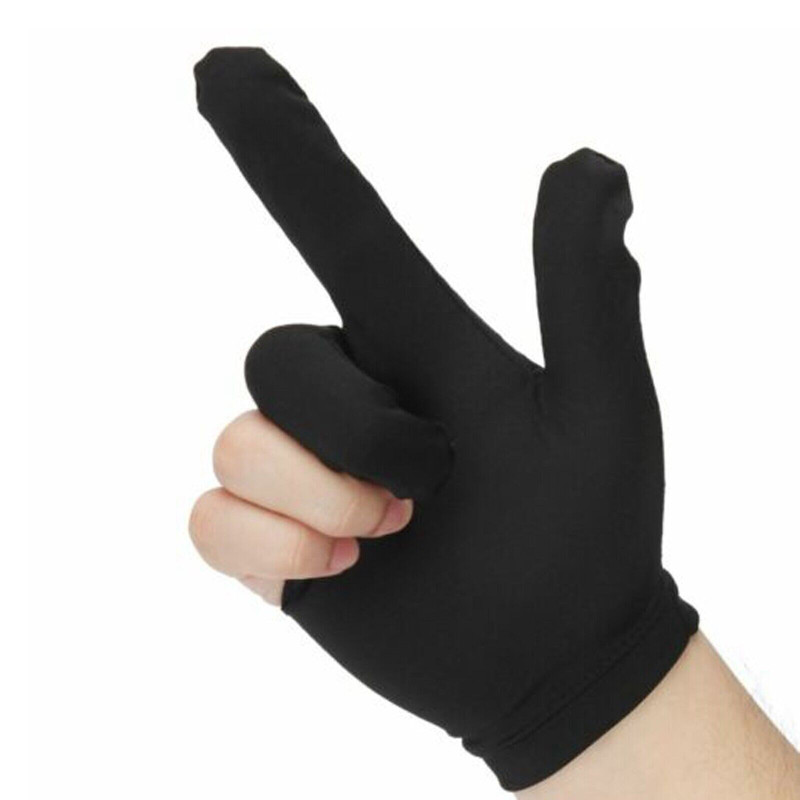 20PCS 3 Fingers Billiard Cue Pool Gloves Snooker Left Hand Nylon Accessories NEW