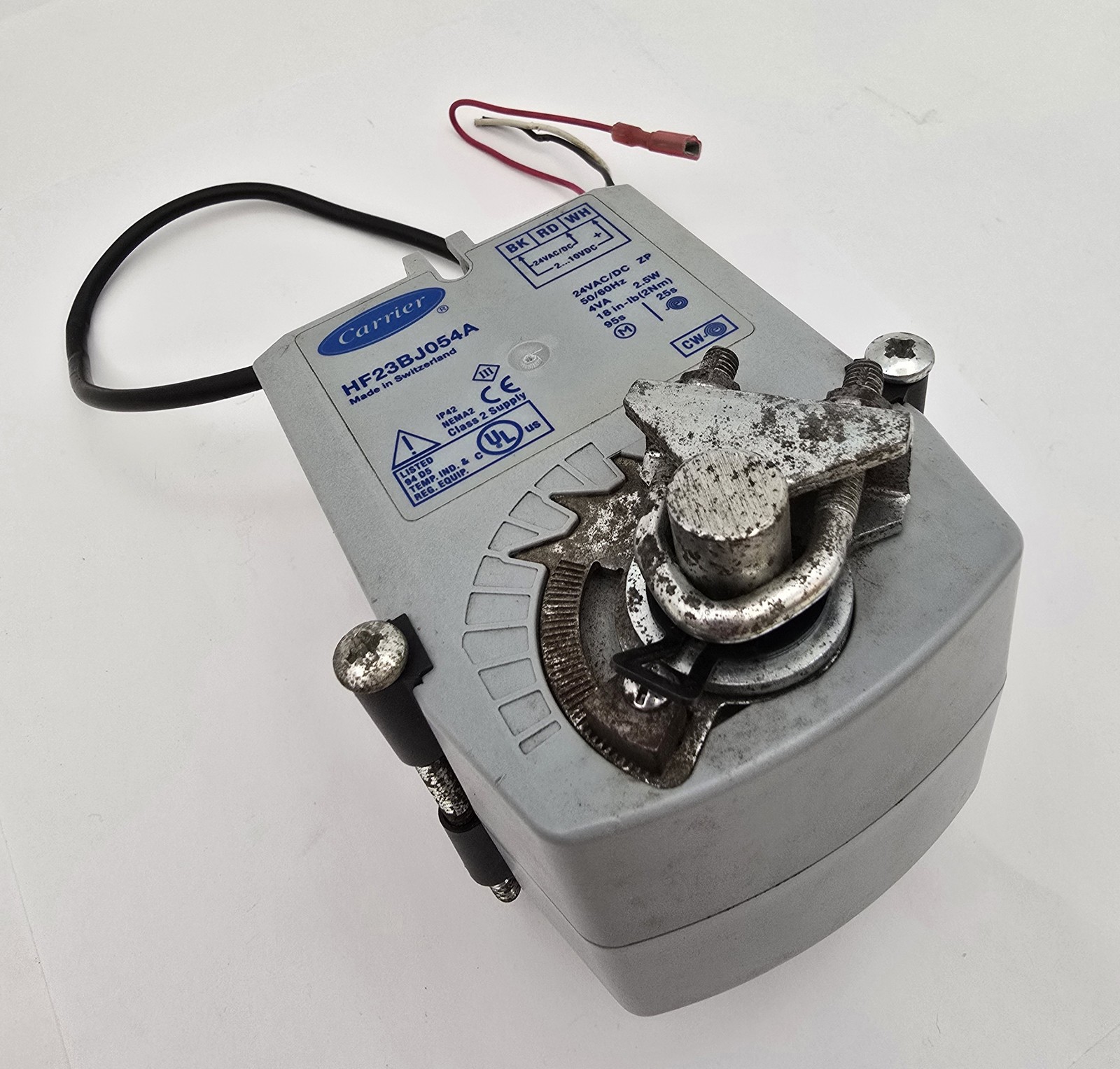 Carrier HF23BJ054A Damper Actuator Motor 24V 2.5W Spring Return HVAC