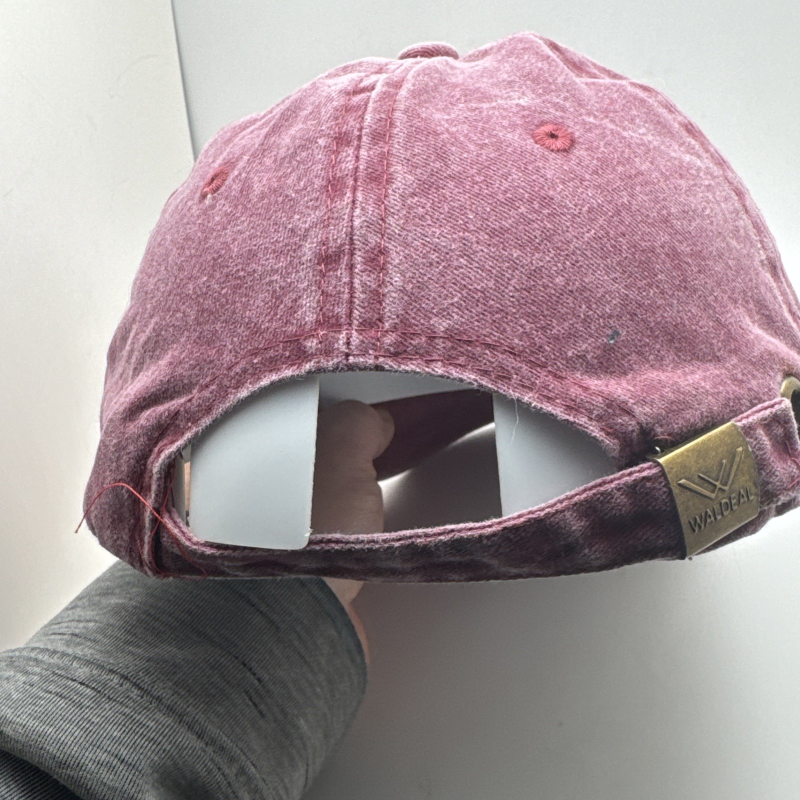 “Just Dink It” Pickleball Hat Cap Washed Maroon Strapback Adjustable