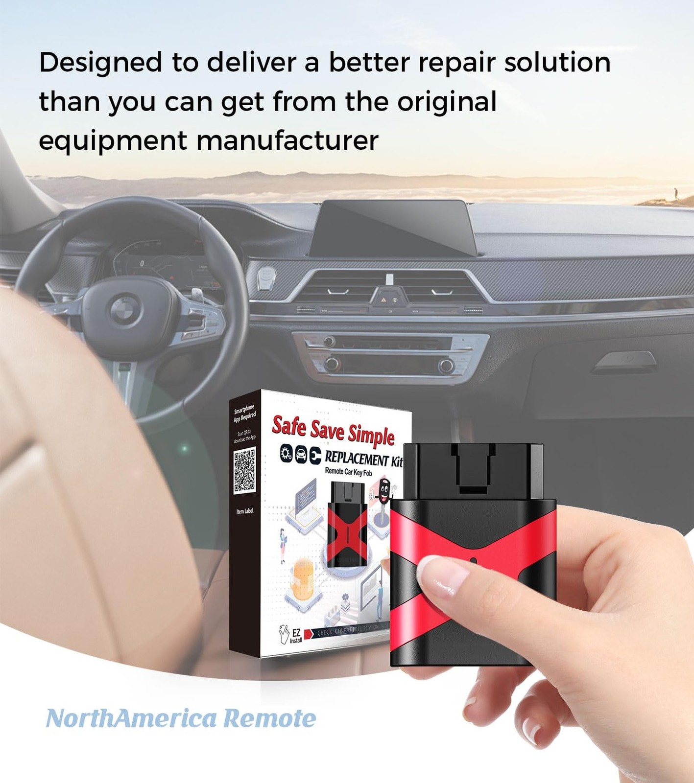Replacement Smart Key Fob with DIY Setup Tool Compatible for Honda Pilot Civi...