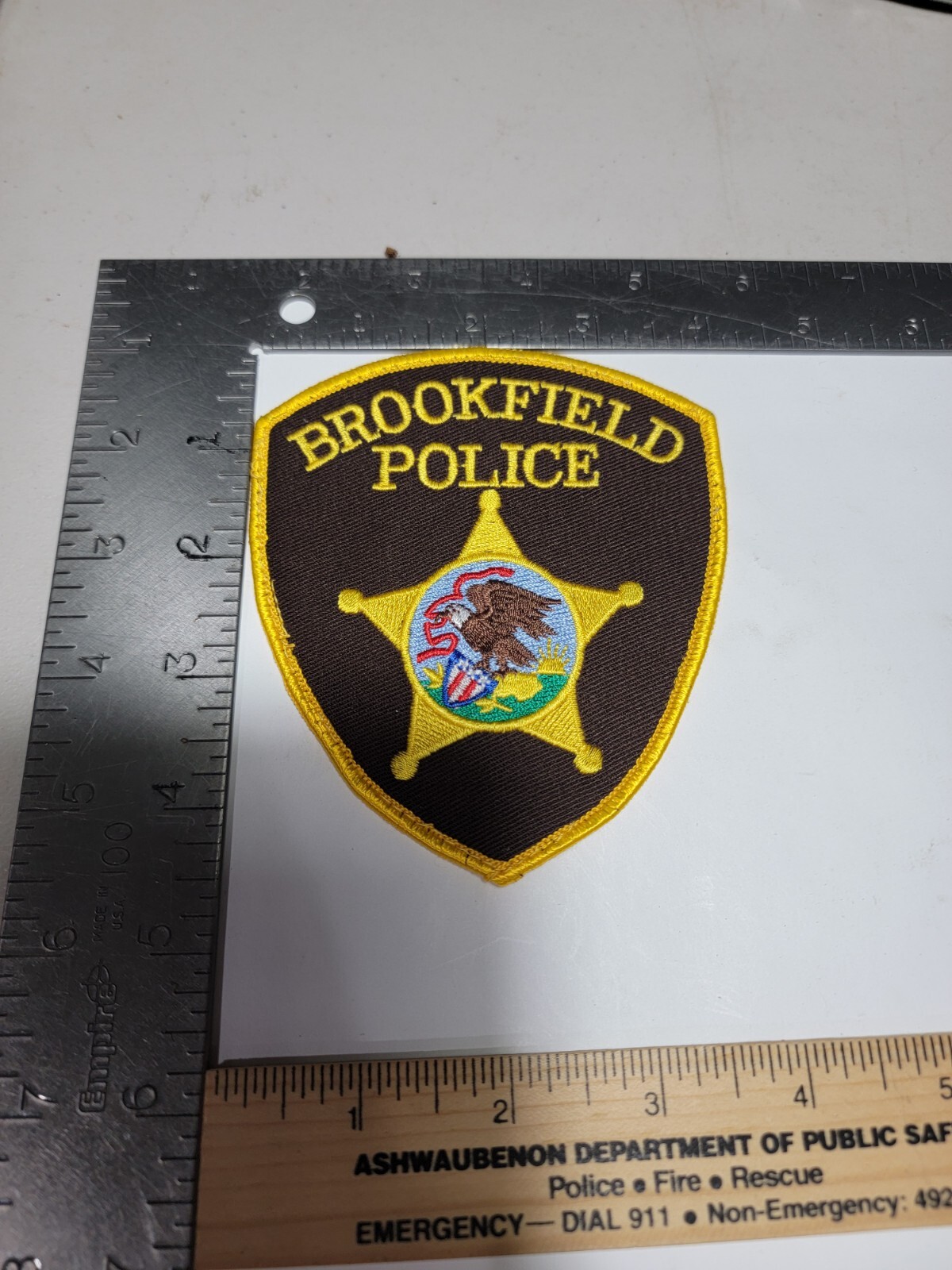 C4B Police Patch Illinois Brookfield Used