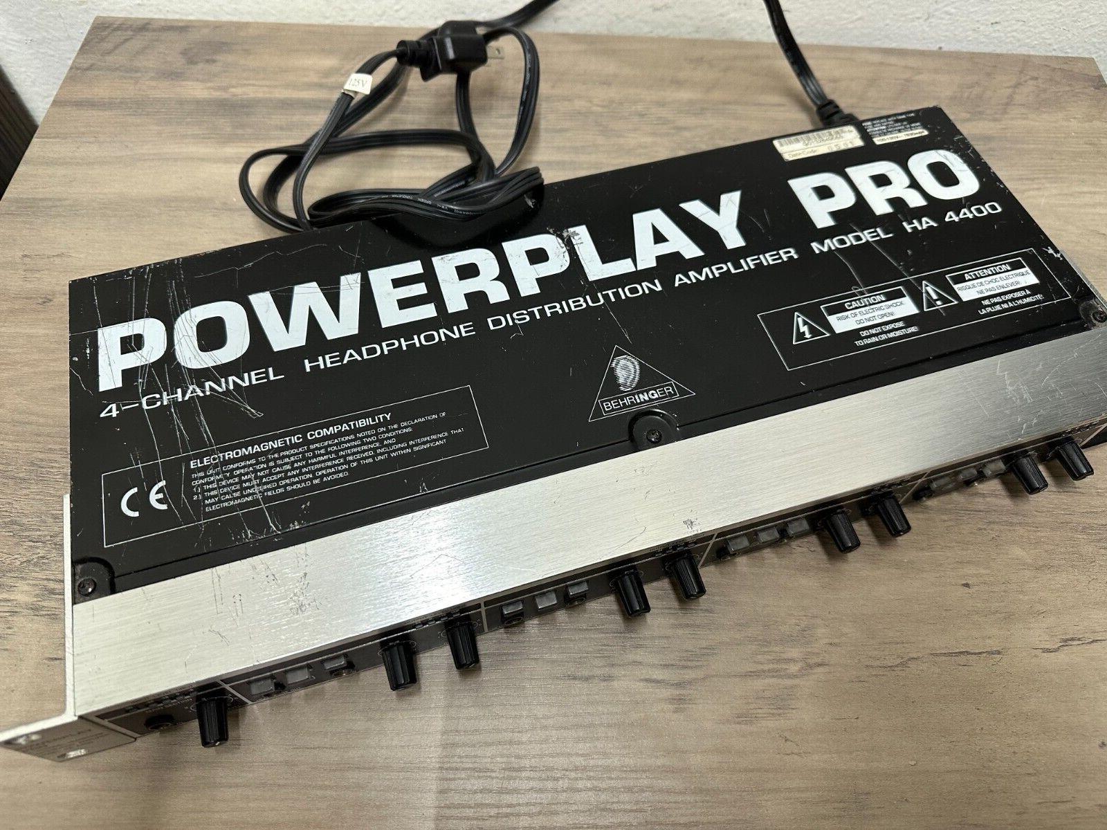 Behringer HA4400 Powerplay Pro 4 Channel Headphone Distribution Amplifier