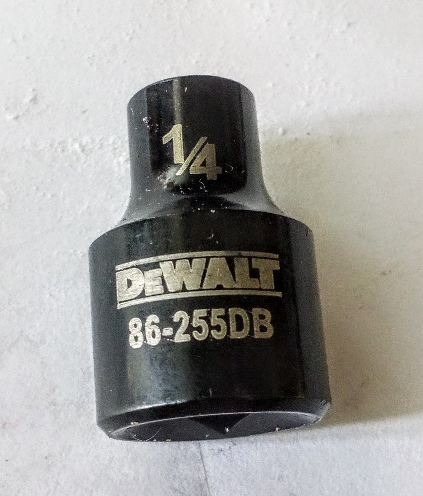 DeWalt  1/4" x 3/8 " Dr Black Chrome  Socket - 86-255DB - 6 Pt Free Shipping