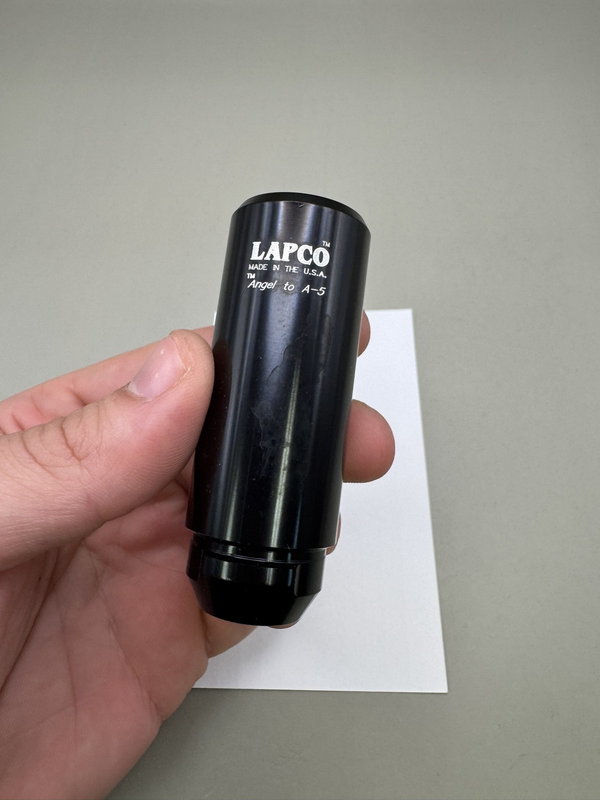 Lapco Barrel Adapter Angel to A5 Black