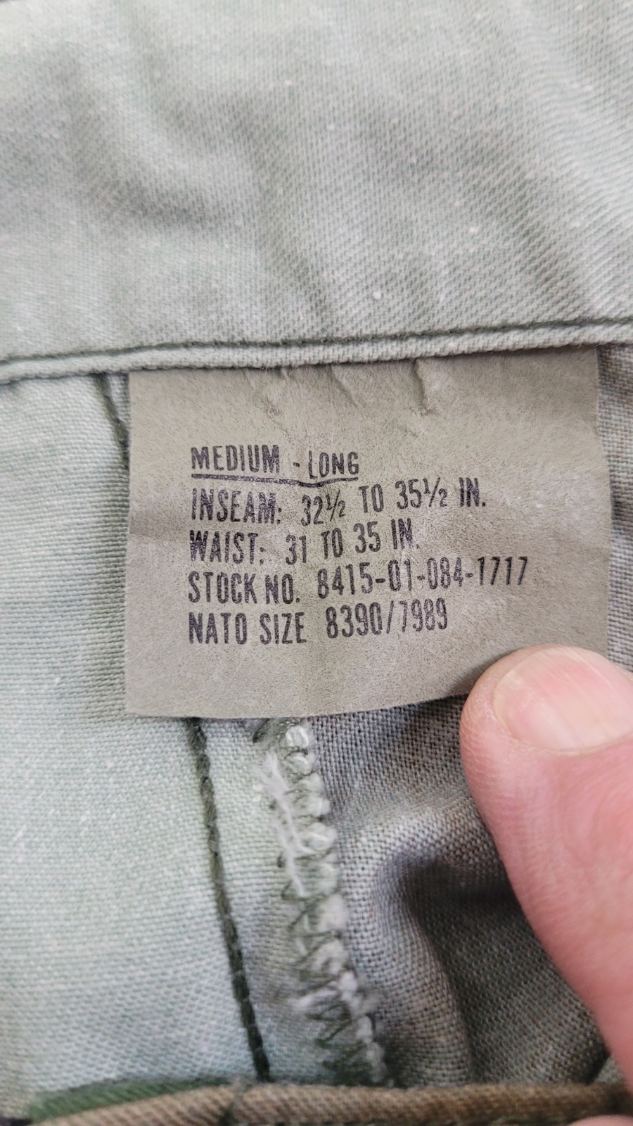 Woodland Camouflage B25 BDU Pants US Army Surplus MEDIUM LONG Propper Int.