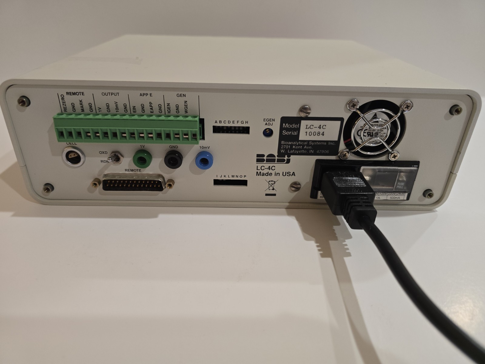 BAS LC-4C Amperometric Detector Tested Working