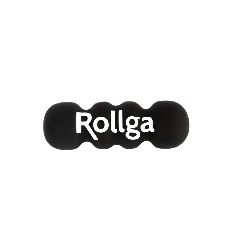 Rollga Micro - The Better Hand & Foot Roller for Plantar 3 inches, Black