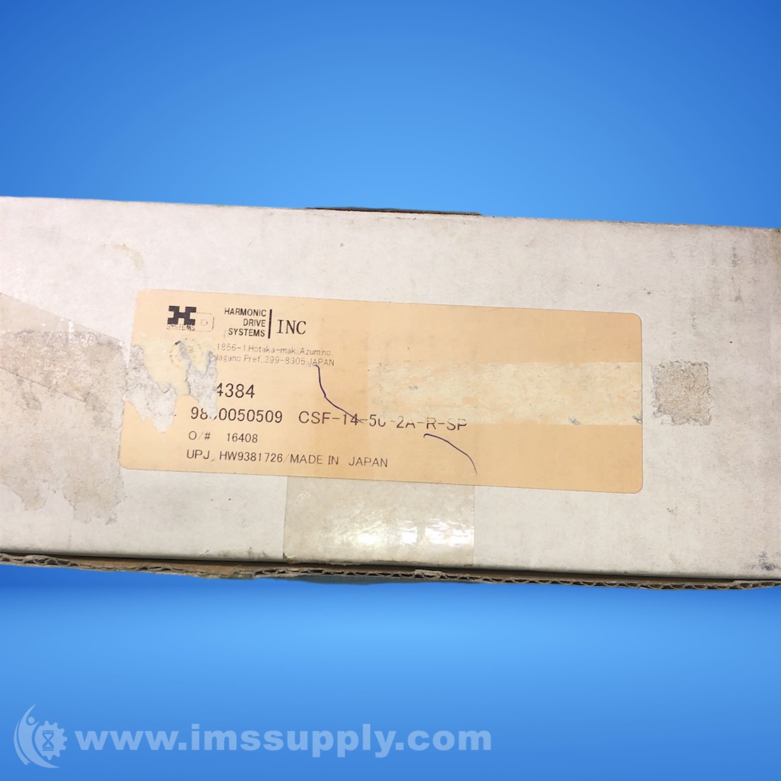 HARMONIC DRIVE HW9381726-A Gear Component FNOB