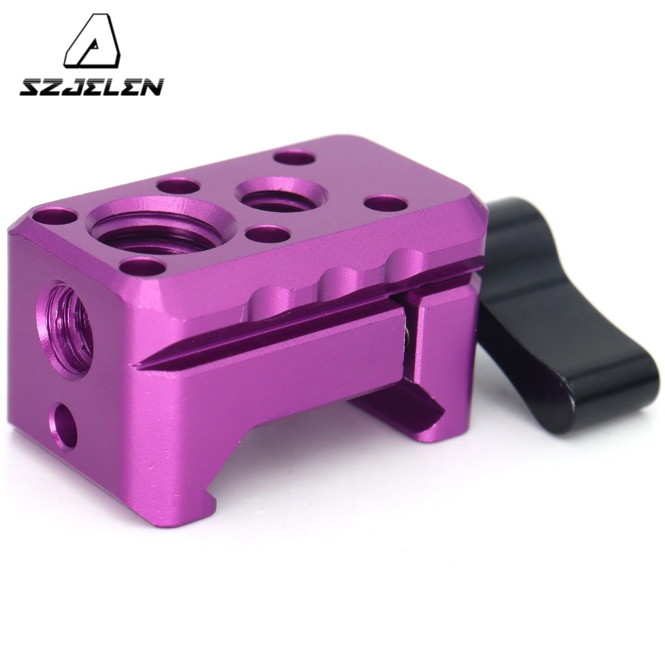 NATO Lock Clamps Quick Release Standard NATO Clamp with 1/4"3/8” for Camera Cage