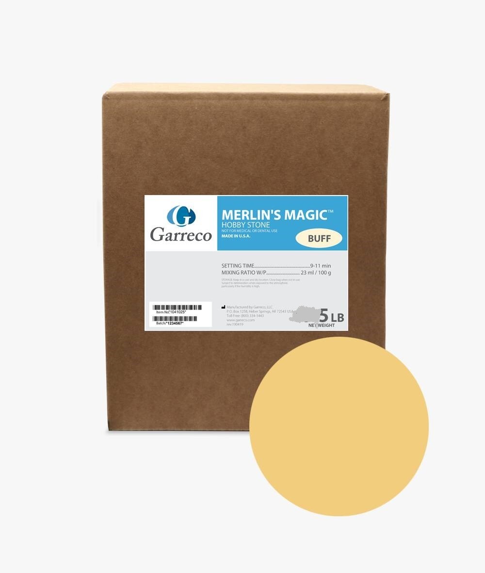 Merlin s Magic Hobby Stone. Buff color 5-pound bag for Hirst Arts molds