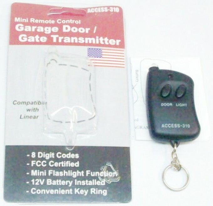 Mini 8 Pin Digit Remote Control Garage Gate Opener Transmitter with LED Light