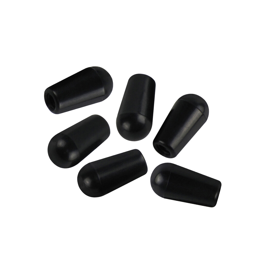 6 x Guitar 3 Way Toggle Tips 4mm Pickup Selector Knobs in 11 Colors Optional