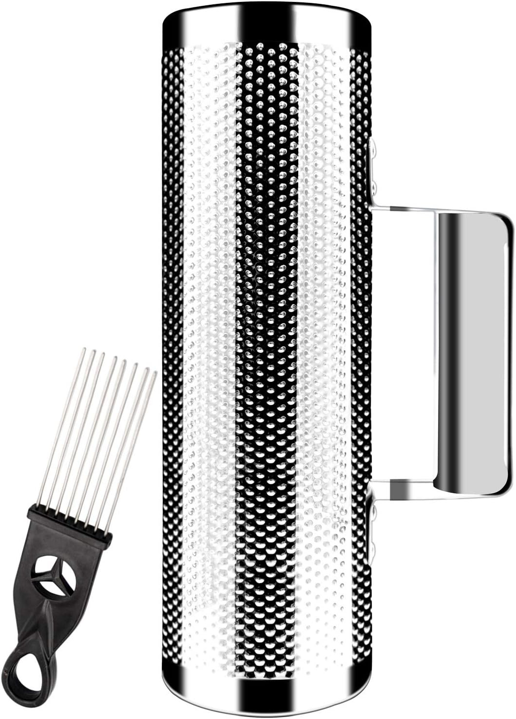 Stainless Steel Guiro 10" 3" Percussion Instrument Musical Training Tool with Sc