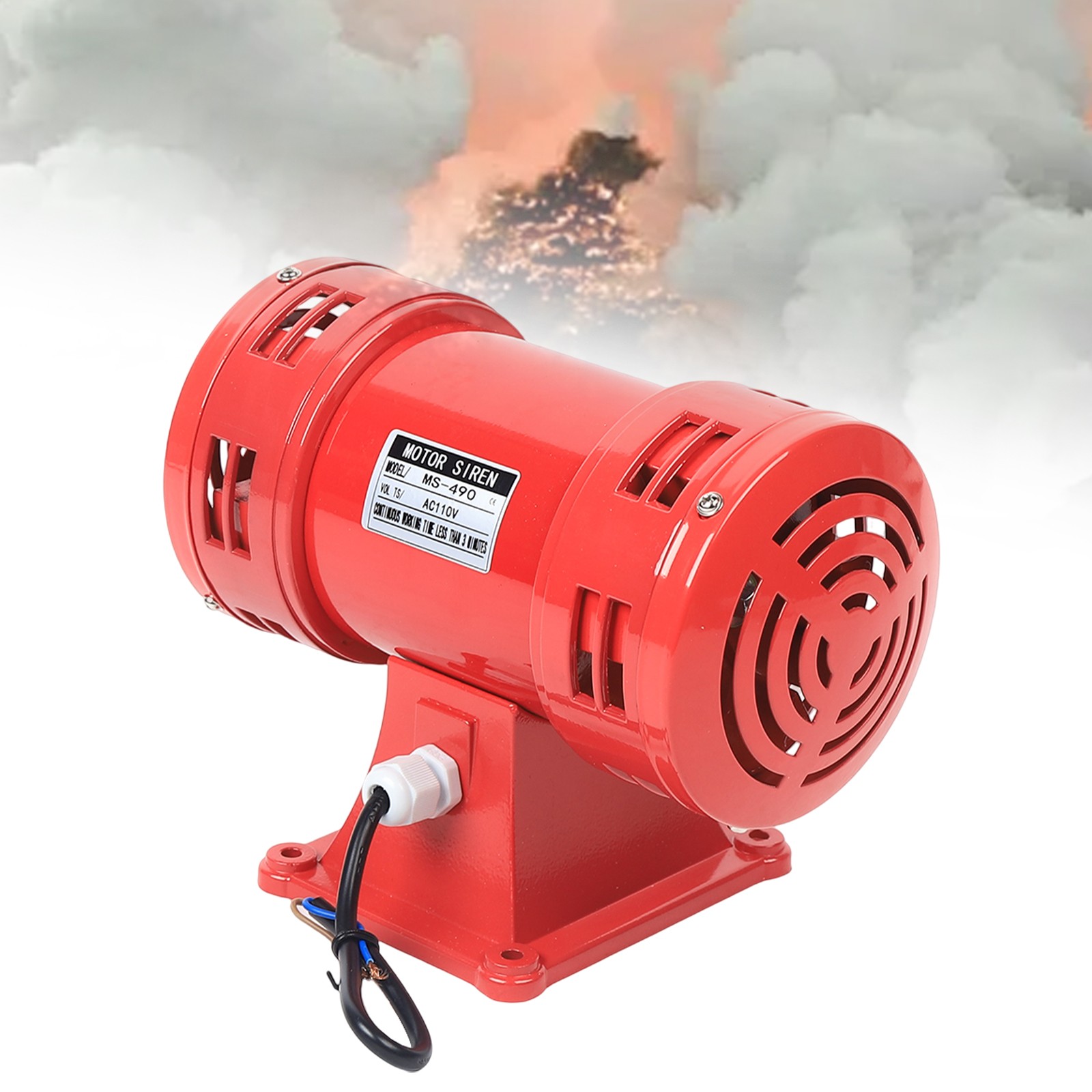 Air Siren 140db Industrial Siren Motor Driven Siren MS-490 Air Raid Horn
