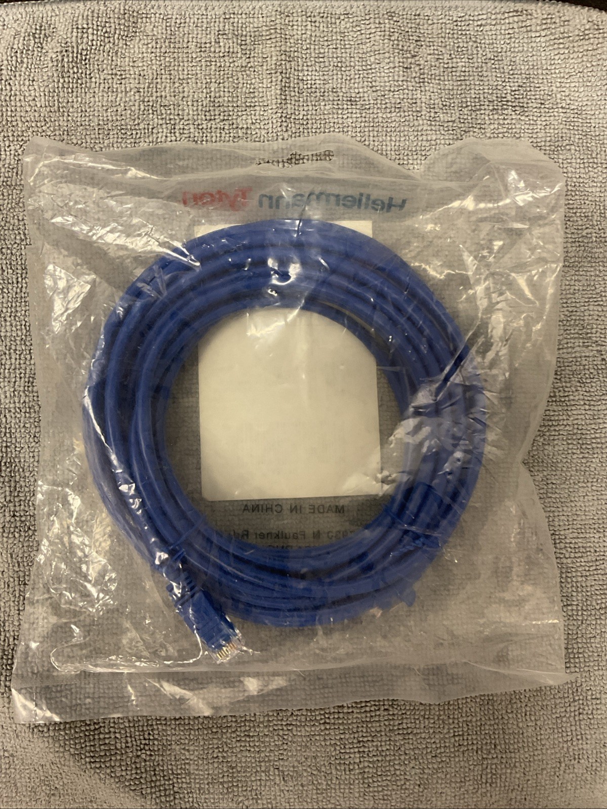 Hellermann Tyton PCBLU25 Category 5e Patch Cord, 25ft Length, Blue