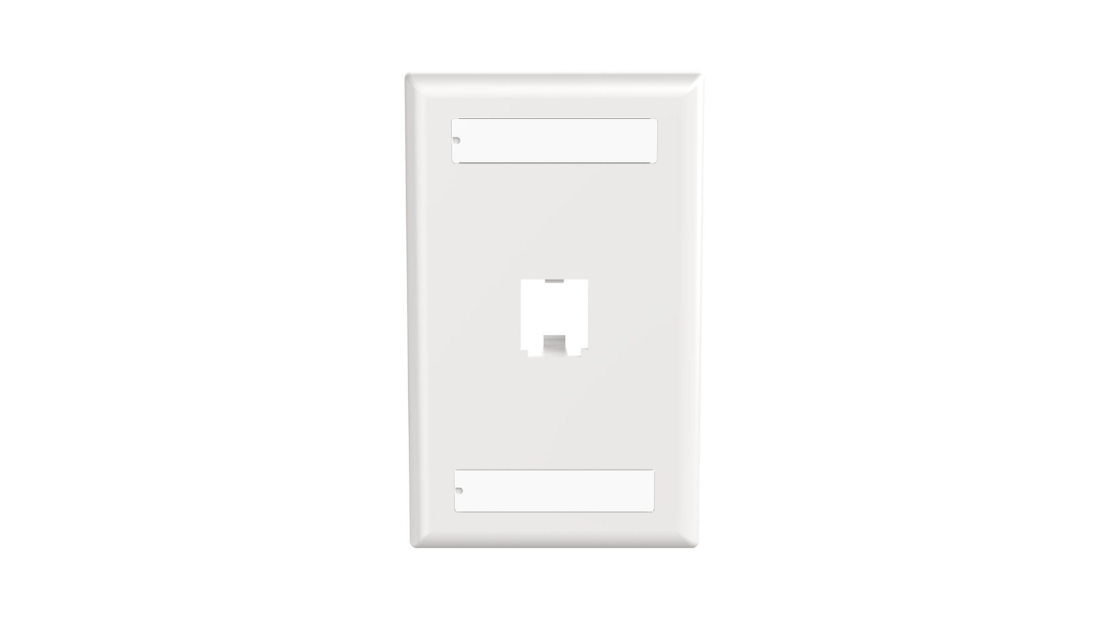 Panduit Mini-Com®, Classic, Faceplate, 1 port, White CFPL1WHY