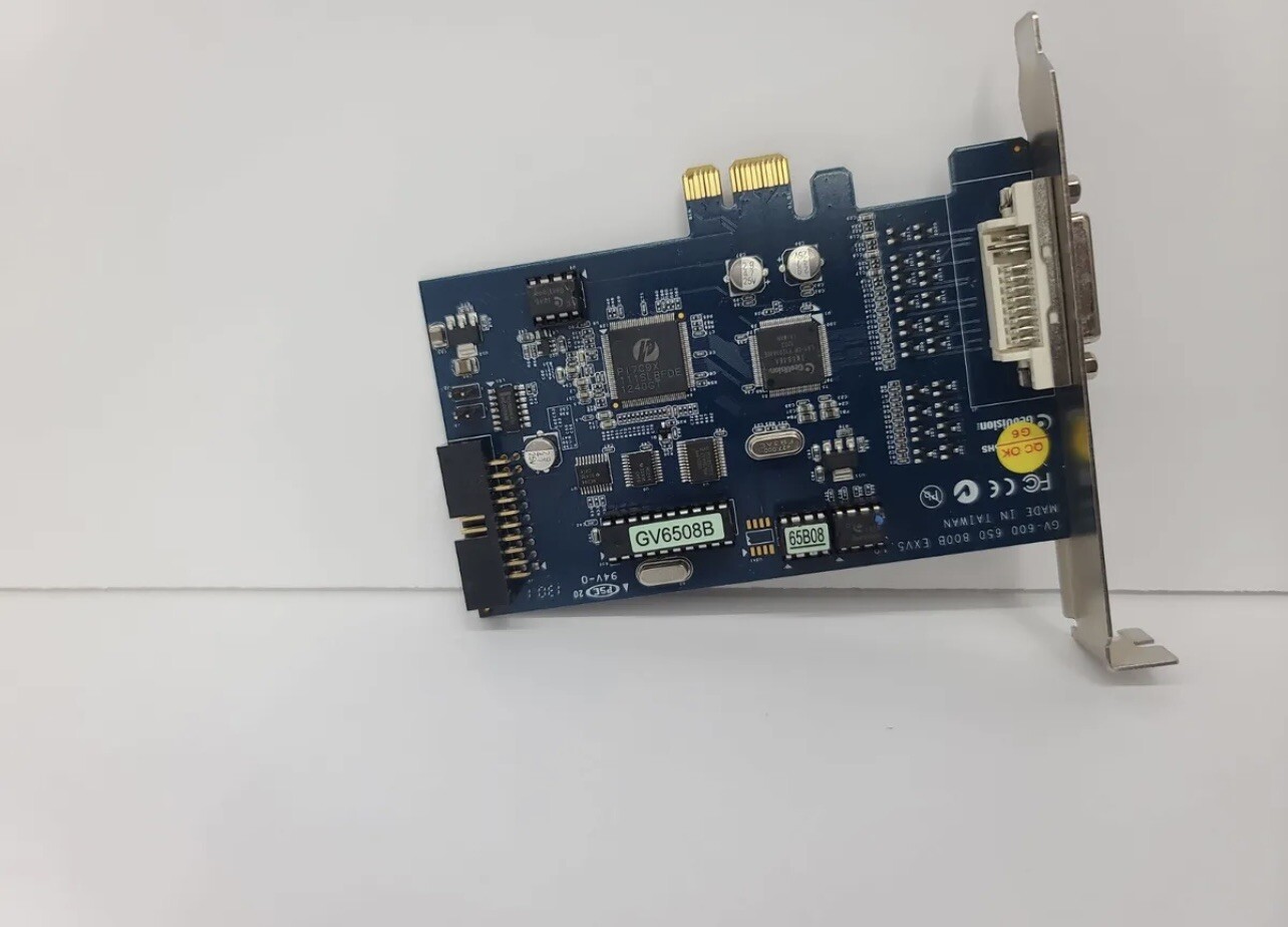 Genuine Geovision GV-650B EXV5.10 8 Ch Hybrid PCI-e V8.6.2 DVR mk *NO CABLES*