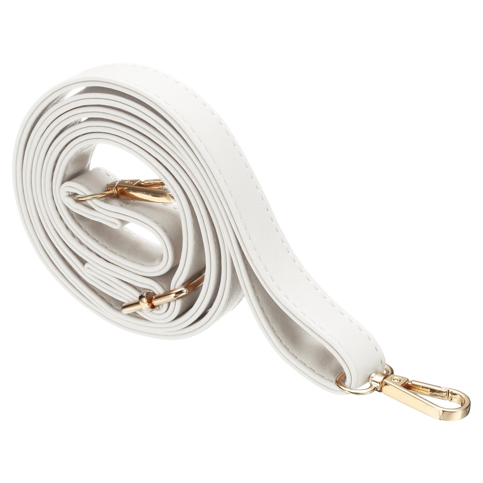 Leather Purse Strap Replacement Crossbody, Adjustable Bag Strap, White