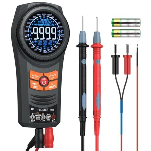 Smart Multimeter Tester - 6000 6000 Count Manual Range Multimeter Color Screen