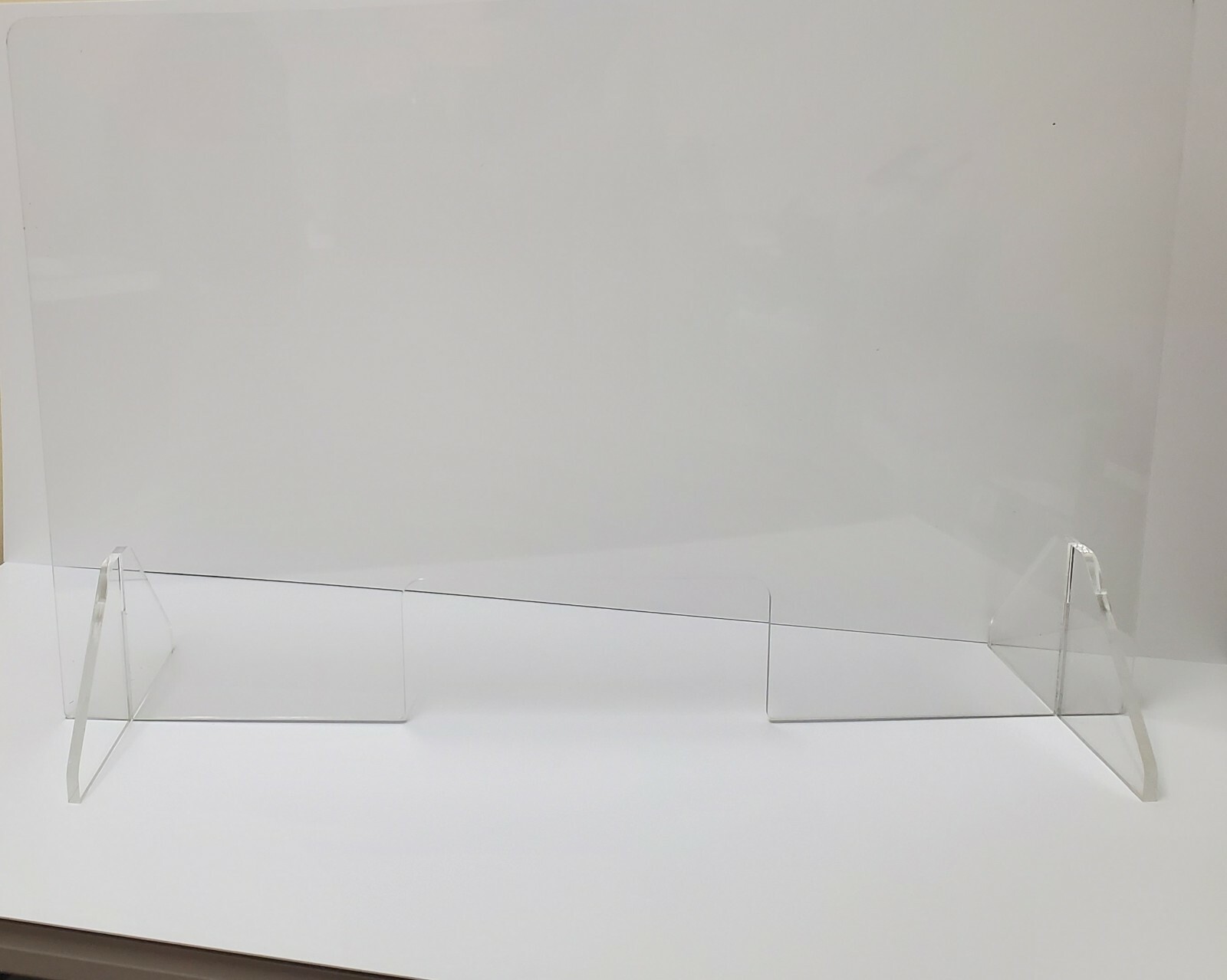 Acrylic Sneeze Guard - Freestanding Portable Barrier - Pick Your Size
