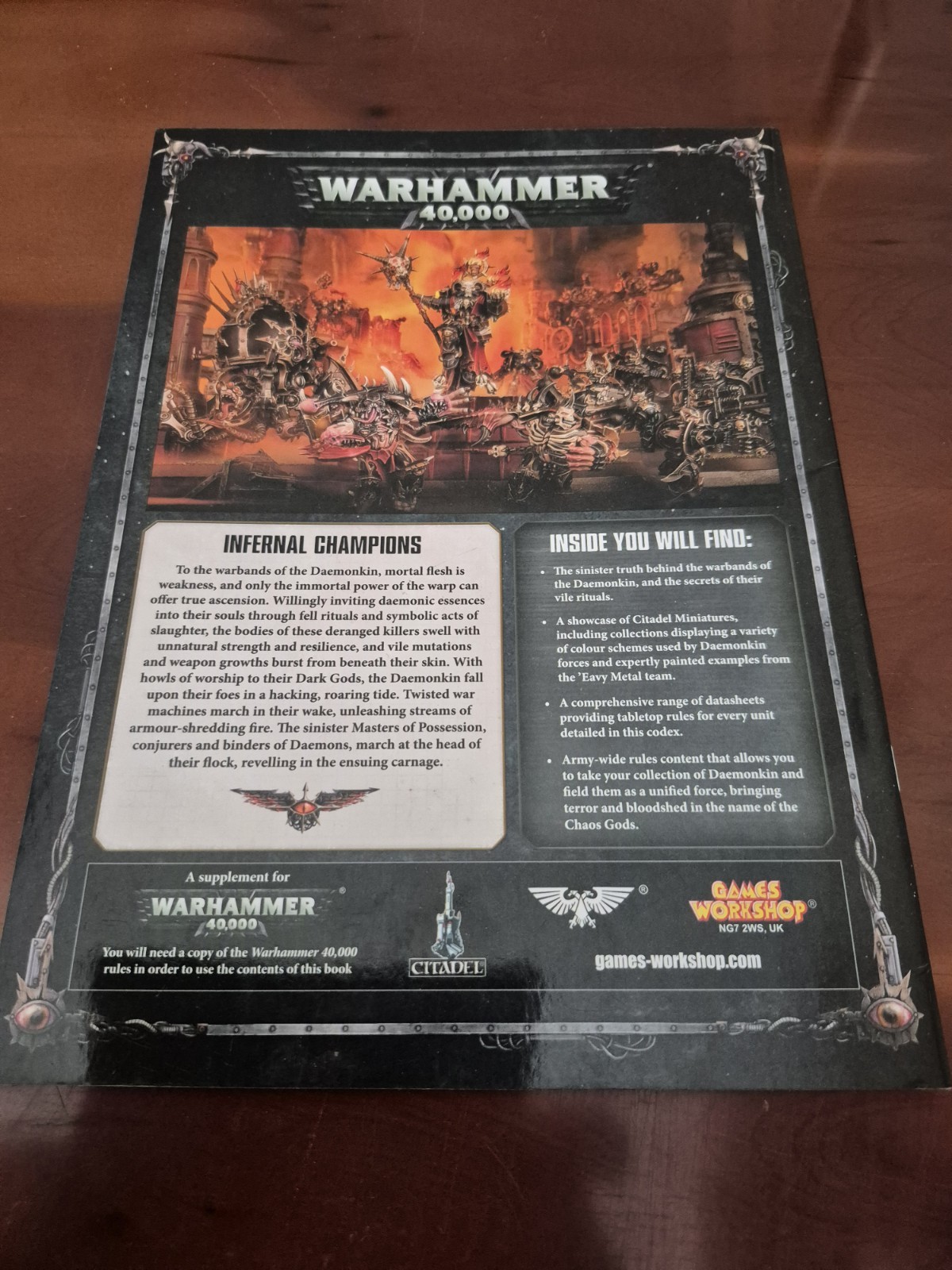 Warhammer 40k Demonkin Paperback Book Games Workshop 40K
