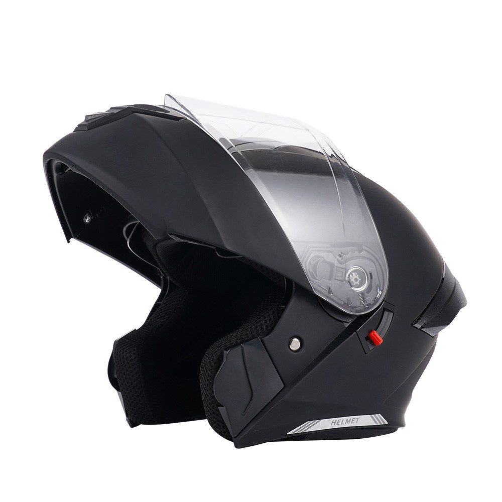 Motocross Helmet Adult Motorcycle Helmet Full Face Modular Visor Matt Black