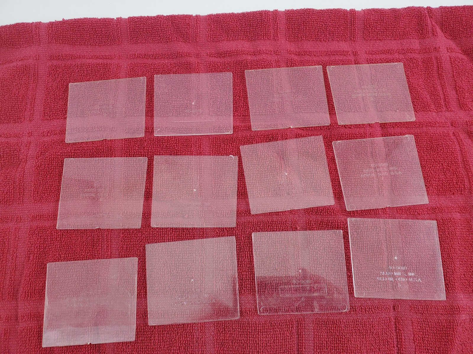 12 Original Akro Mils Drawer Dividers 40-901B Storage Cabinet Parts Bin