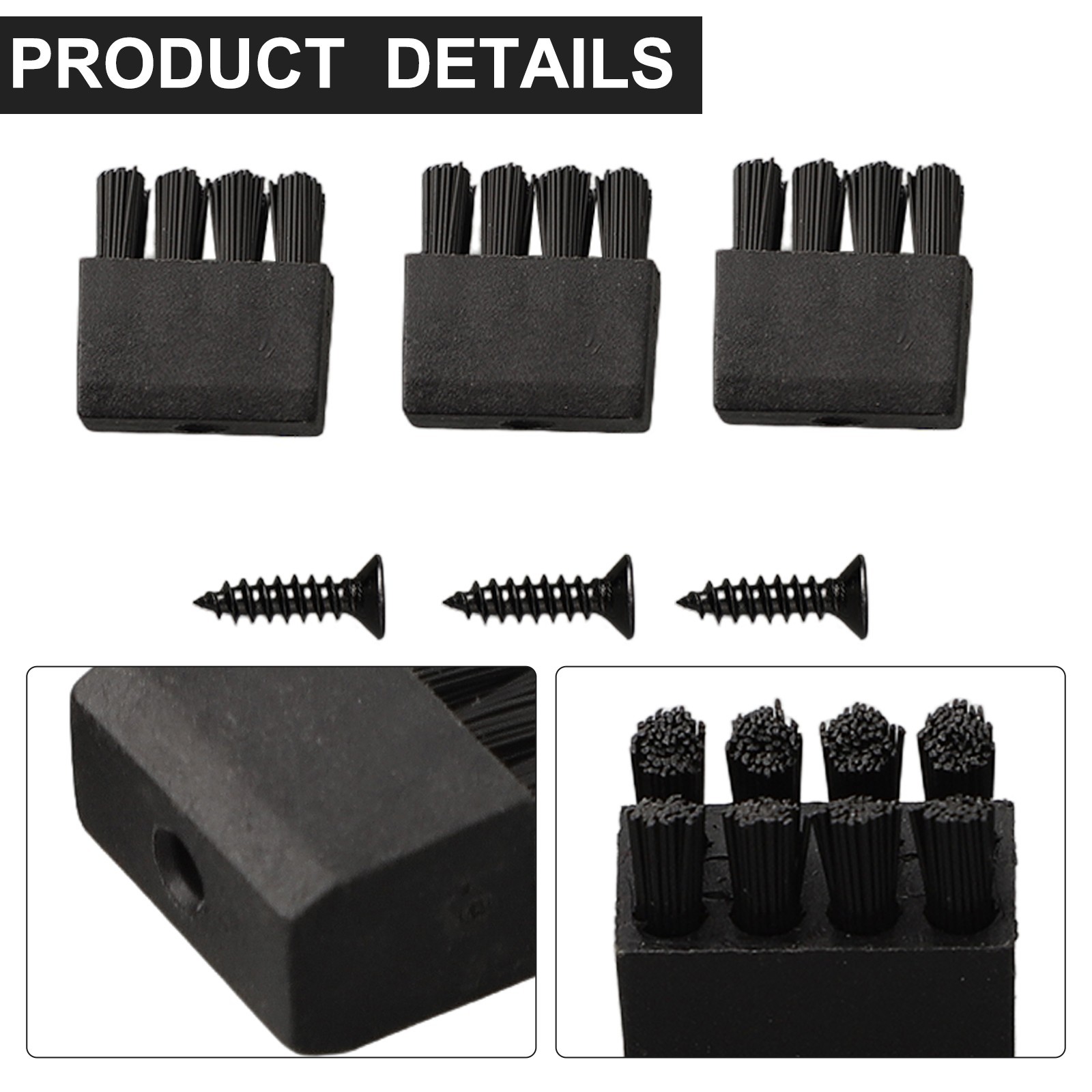 3pcs Replacement Brushes With ScrewsFor Hostage Arrow Rest Bow Brush Set