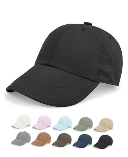 Unisex Classic Baseball Cap Vintage UPF 50+ Soft Unstructured 1 Black