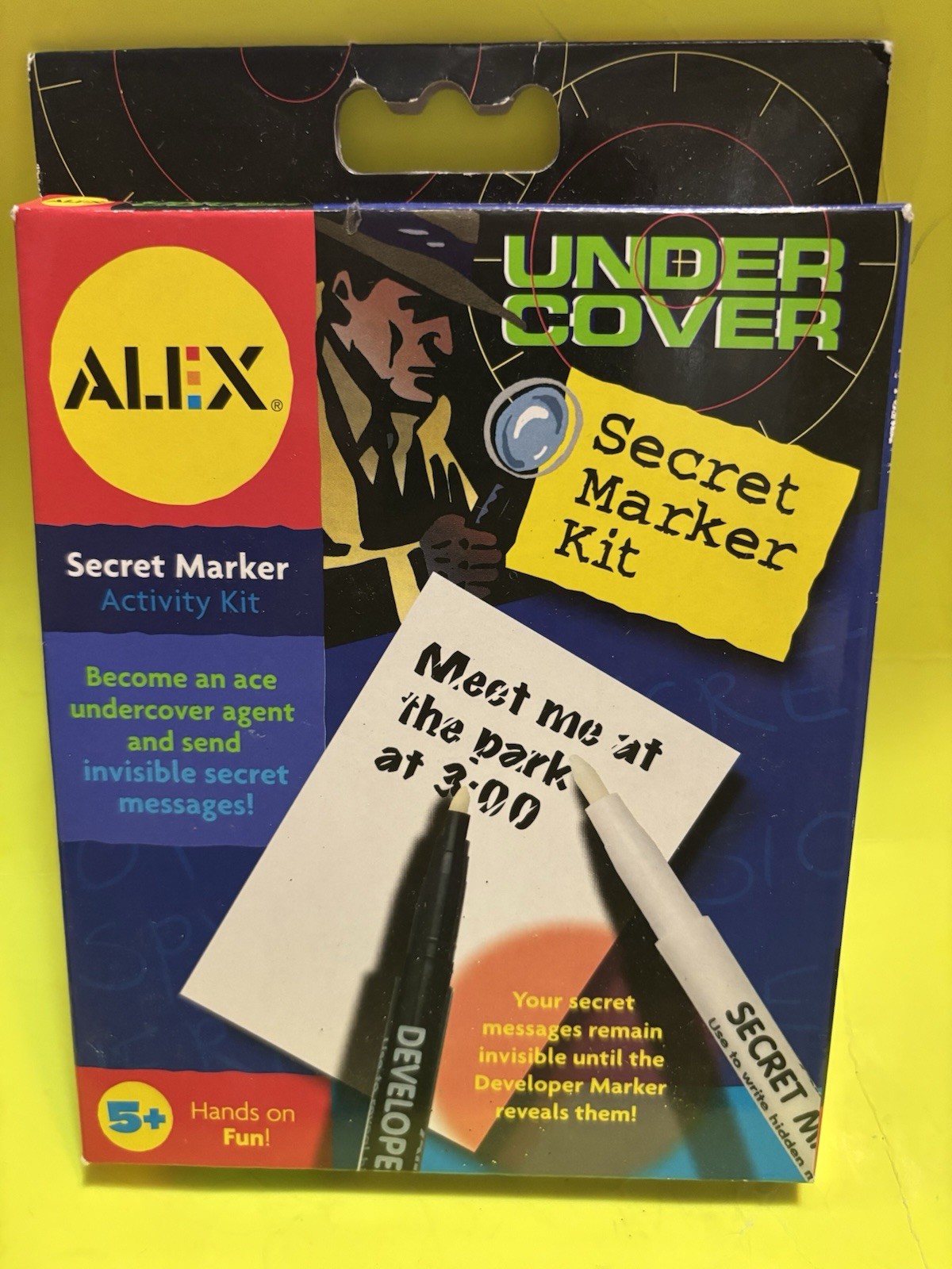 Alex Super Sleuth Secret Marker Kit Vintage Rare Hard To Find Free Fast Shipping