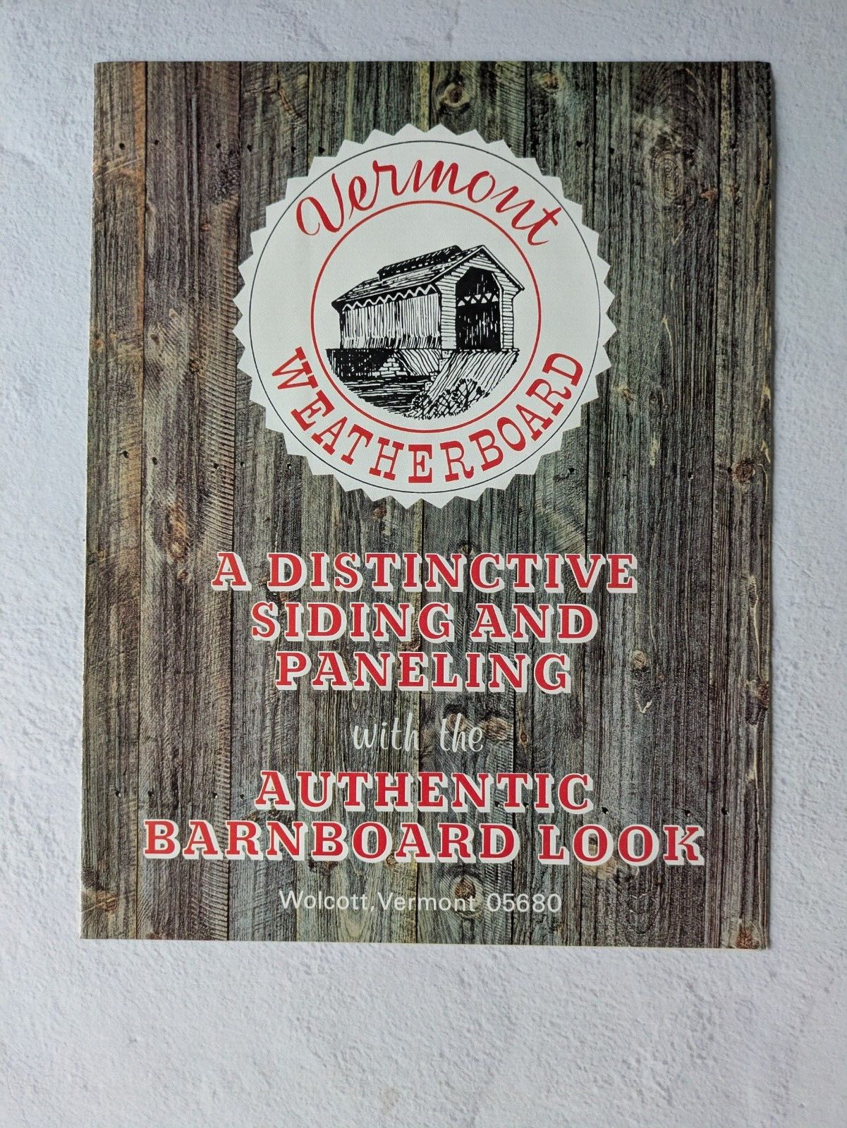 Vintage Vermont Weatherboard Booklet 1970s Decor