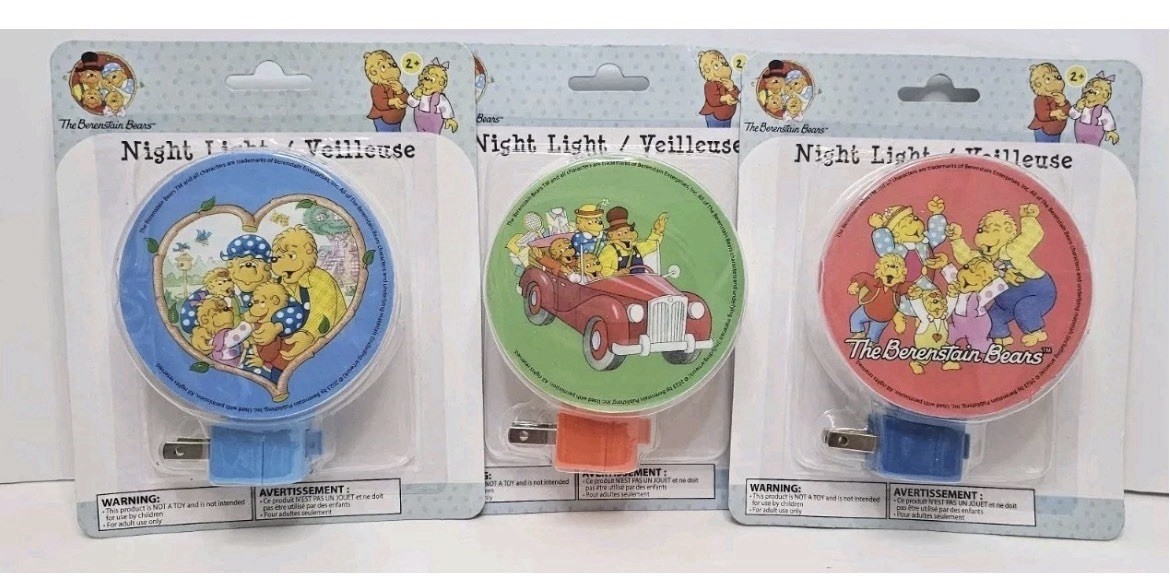 The Berenstain Bears - Night Light (Set of 3 Pack)