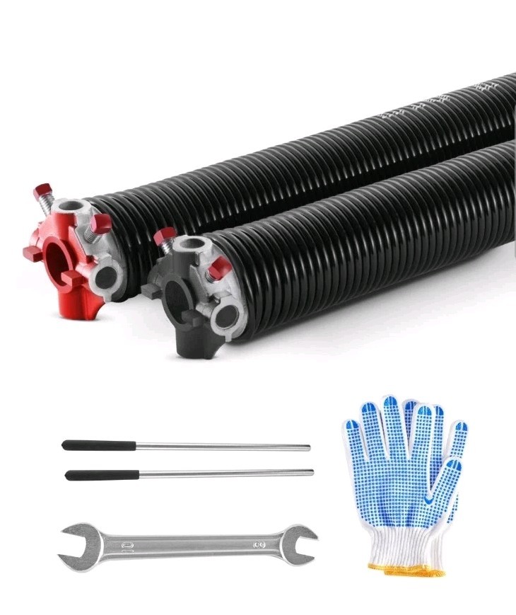 Garage Door Torsion Springs Pair of 0.218 x 1.75 x 20 inch with Winding Bars