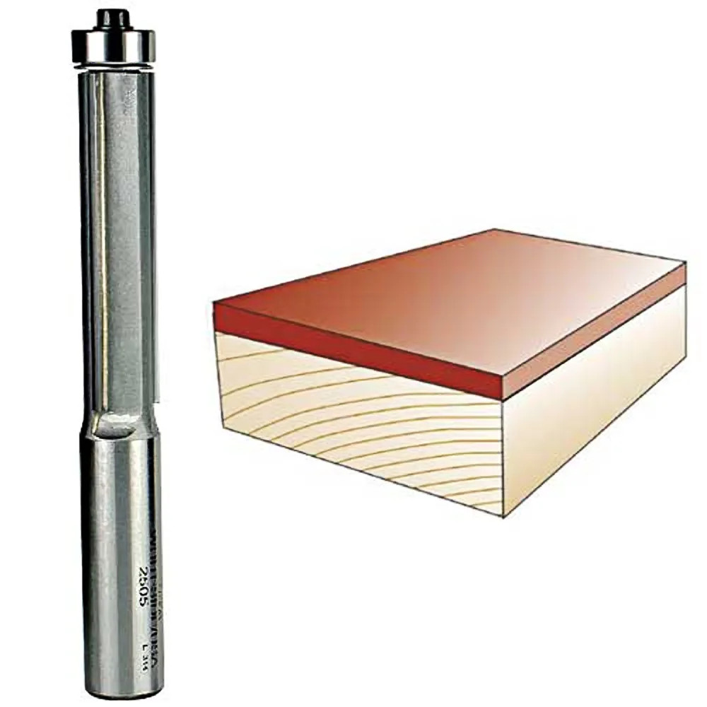 Whiteside Three Flute Flush Trim Bit, 1/2 in. SH x 1/2 in. CD x 1-1/2 in. CL