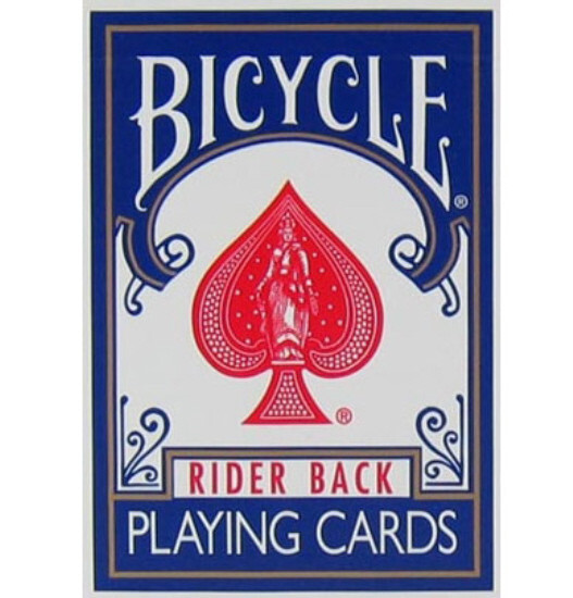 3 DECKS BICYCLE PLAYING CARDS POKER SIZE RIDER BACK BLUE - MADE IN USA