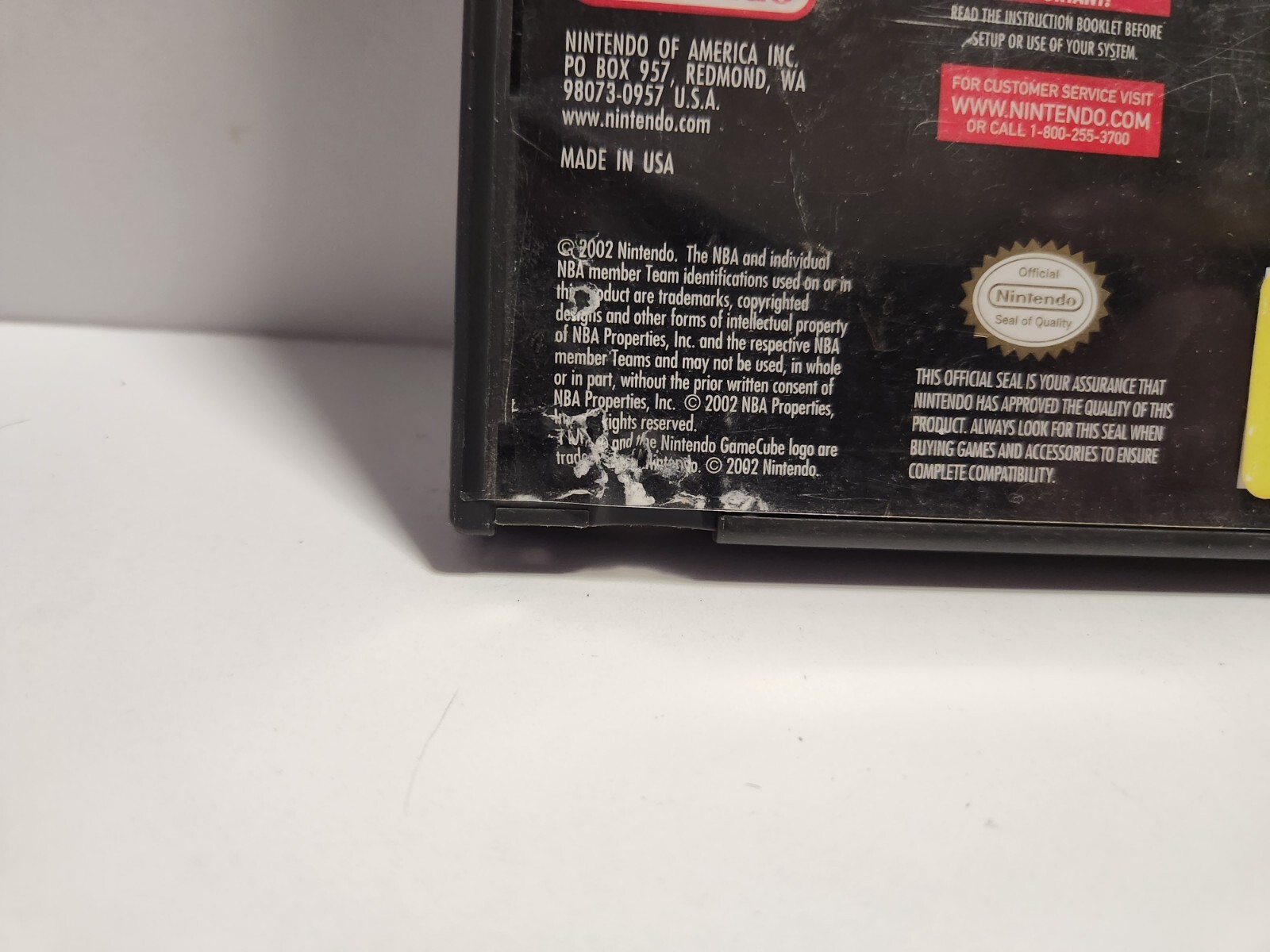 NBA Courtside 2002 (Nintendo GameCube) Original Case Only