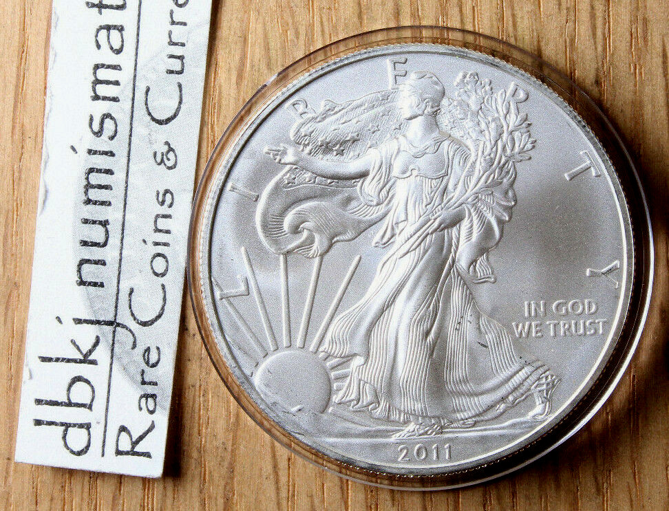 2011 Silver American Eagle $1 - BU - Brilliant Uncirculated - In Capsule